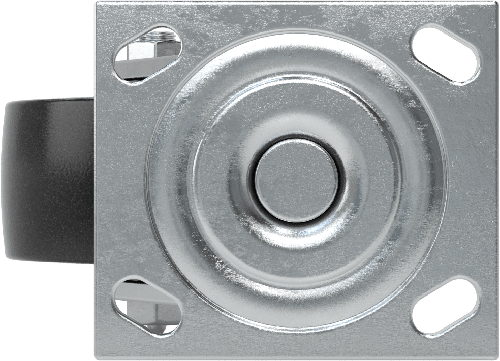4-1/2“ x 4” Montaj Plakalı Samson Tekerlek, 4" Çaplı Polipropilen Tekerlekli Döner Tekerlek, Açık Rulman