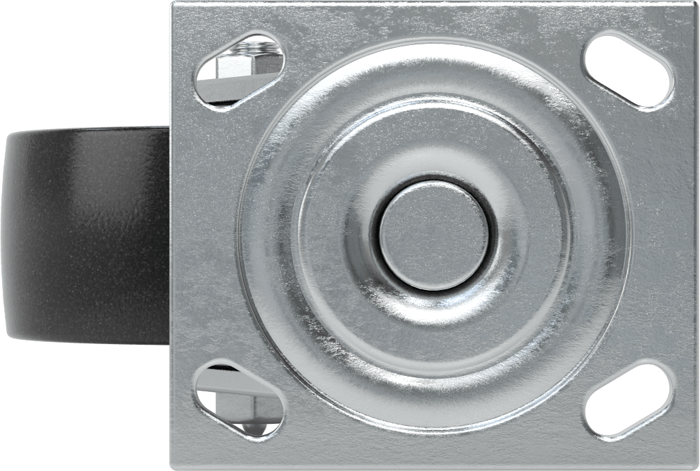 4-1/2“ x 4” Montaj Plakalı Samson Tekerlek, 5" Çaplı Polipropilen Tekerlekli Döner Tekerlek, Açık Rulman