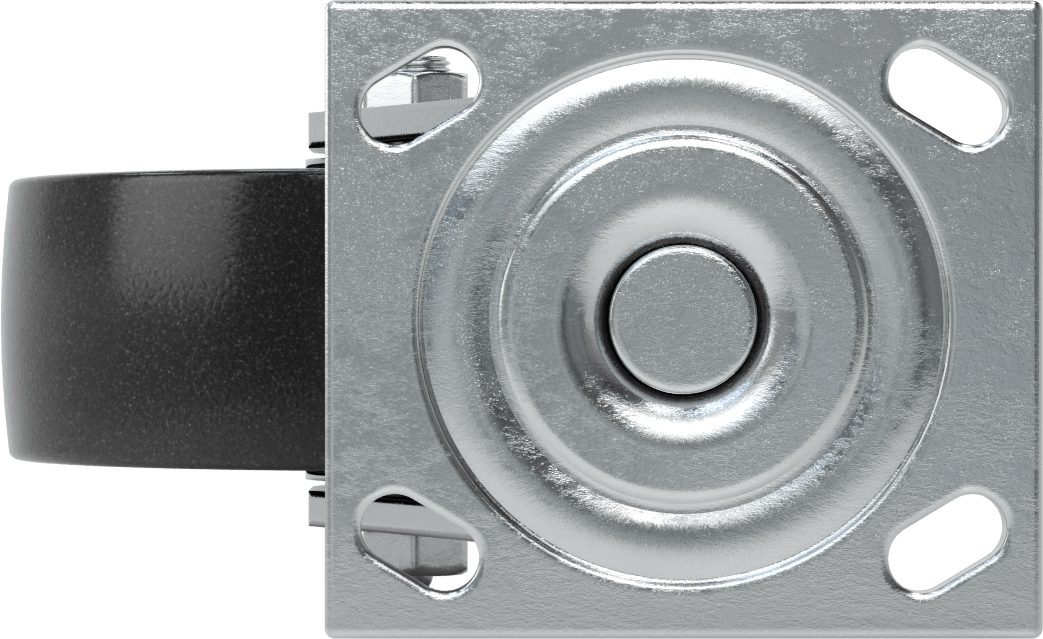 4-1/2“ x 4” Montaj Plakalı Samson Tekerlek, 6" Çaplı Polipropilen Tekerlekli Döner Tekerlek, Açık Rulman