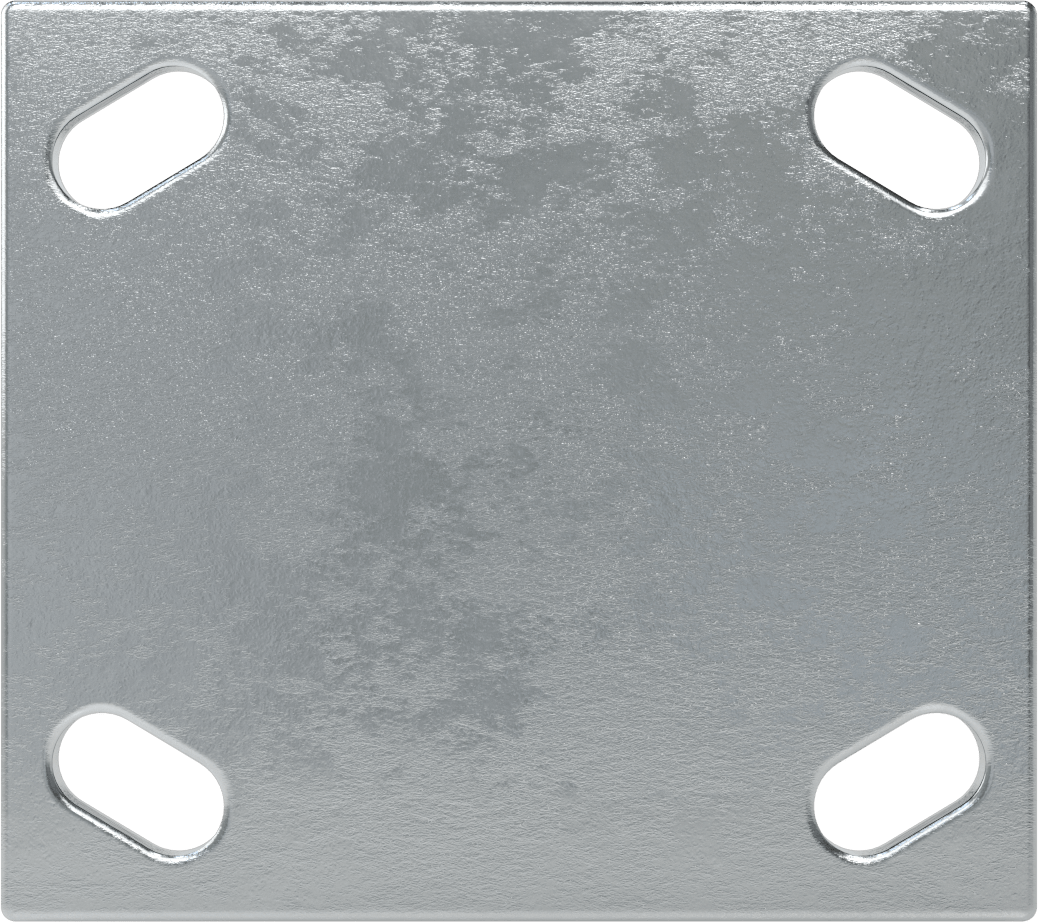 4-1/2“ x 4” Montaj Plakalı Samson Tekerlek, 4" Çapında Polipropilen Tekerlekli Sert, Açık Rulman