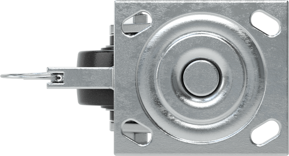 4-1/2“ x 4” Montaj Plakalı Samson Tekerlek, Döner Kilitli ve 3-1/4" Çapında Fenolik Tekerlekli Döner