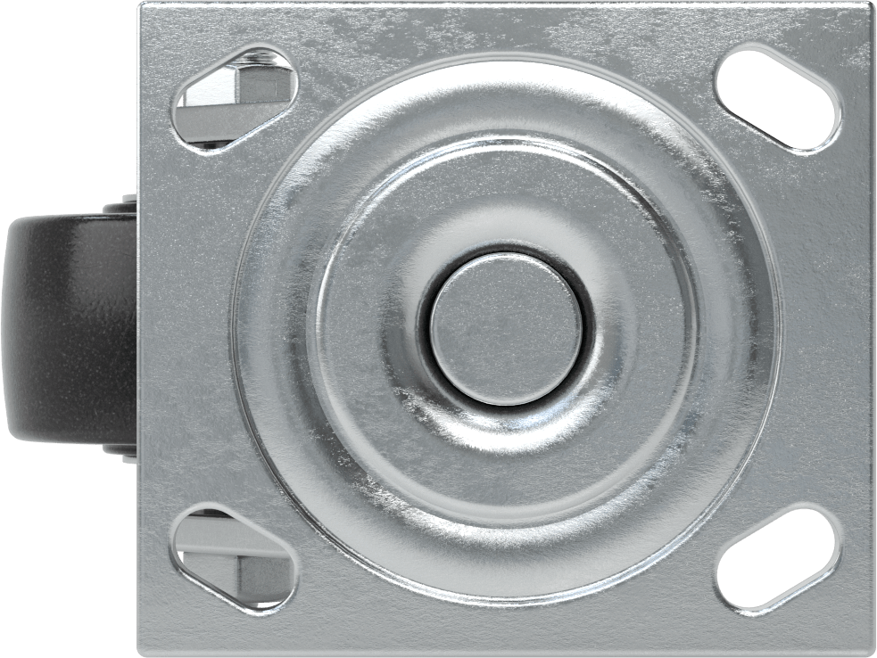 4-1/2“ x 4” Montaj Plakalı Samson Tekerlek, 3-1/4 inç Çapında Fenolik Tekerlekli Döner Ayak