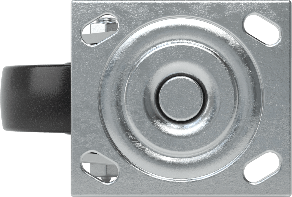 4-1/2“ x 4” Montaj Plakalı Samson Tekerlek, 5" Çaplı Fenolik Tekerlekli Döner