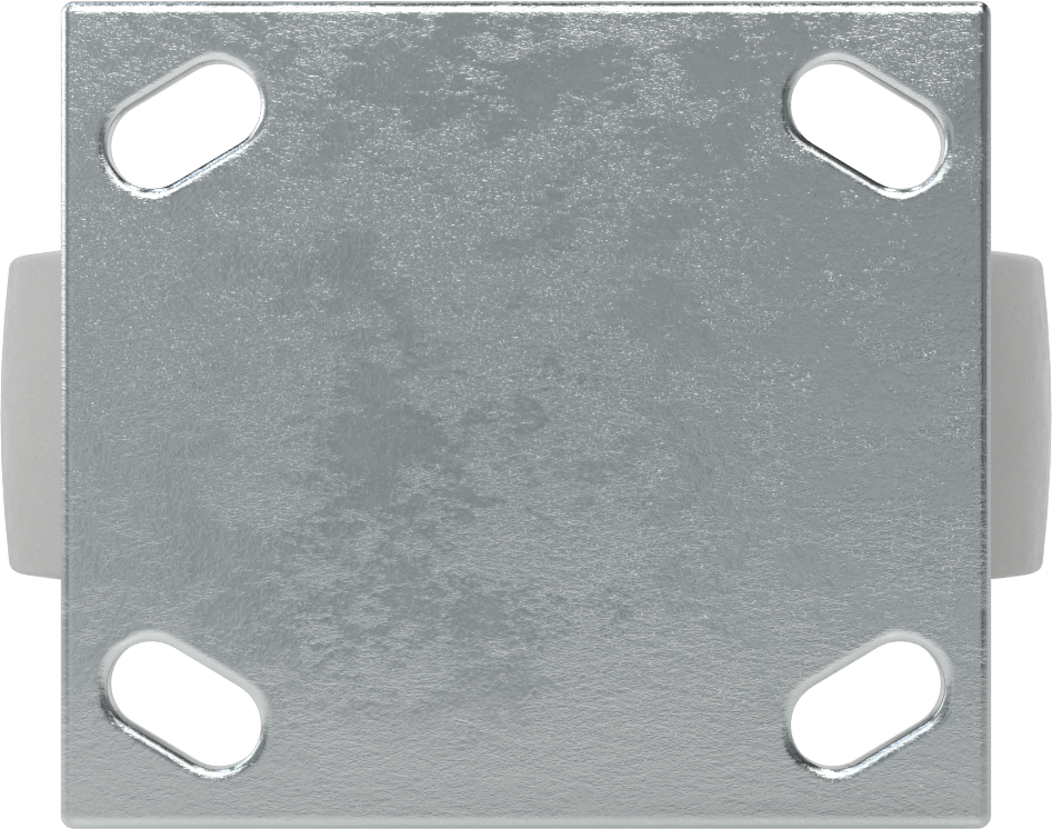 4-1/2“ x 4” Montaj Plakalı Samson Tekerlek, 6 inç Çapında Gri Kauçuk Tekerlekli Sert, Açık Rulman