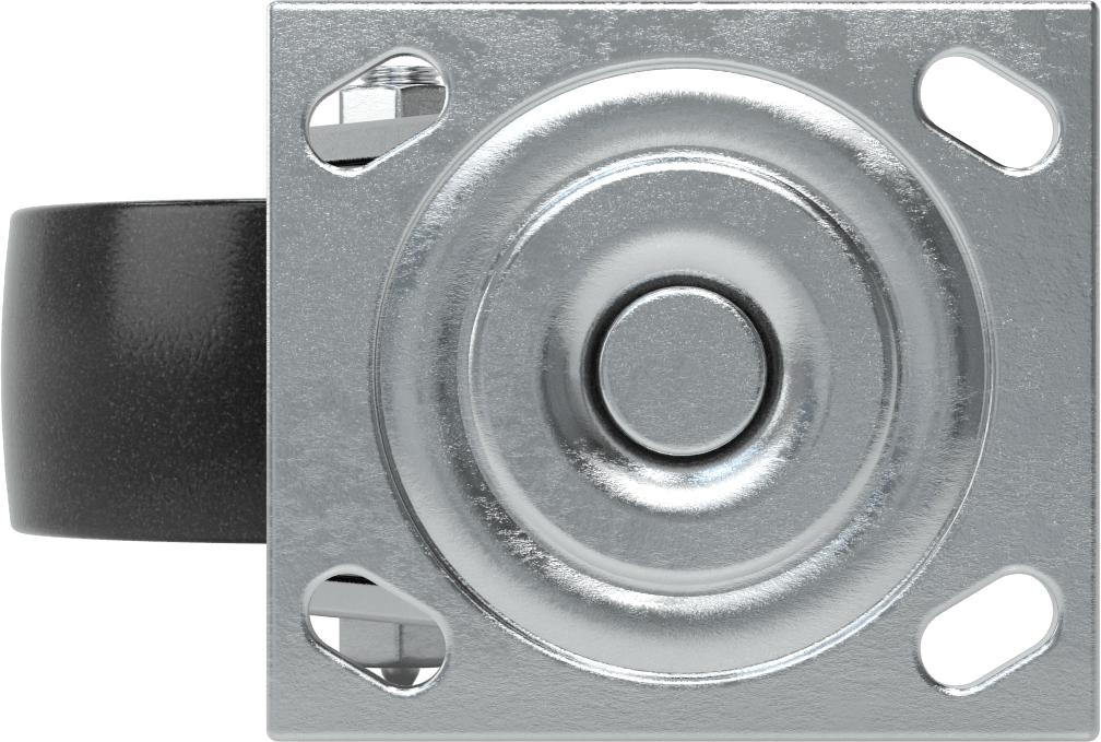 4-1/2“ x 4” Montaj Plakalı Samson Tekerlek, 5" Çaplı Polipropilen Tekerlekli Döner Tekerlek, Koruyuculu Rulman