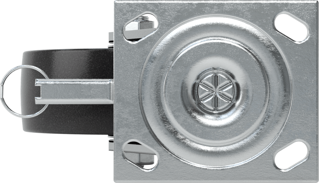 4-1/2“ x 4” Montaj Plakalı Samson Tekerlek, Döner Kilitli ve 6 inç Çapında Polipropilen Tekerlekli Döner, Koruyuculu Rulman