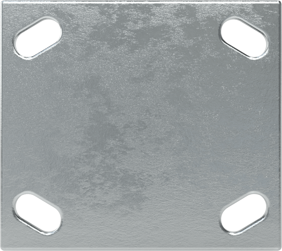 4-1/2“ x 4” Montaj Plakalı Samson Tekerlek, 5" Çaplı Polipropilen Tekerlekli Sert, Koruyuculu Rulman