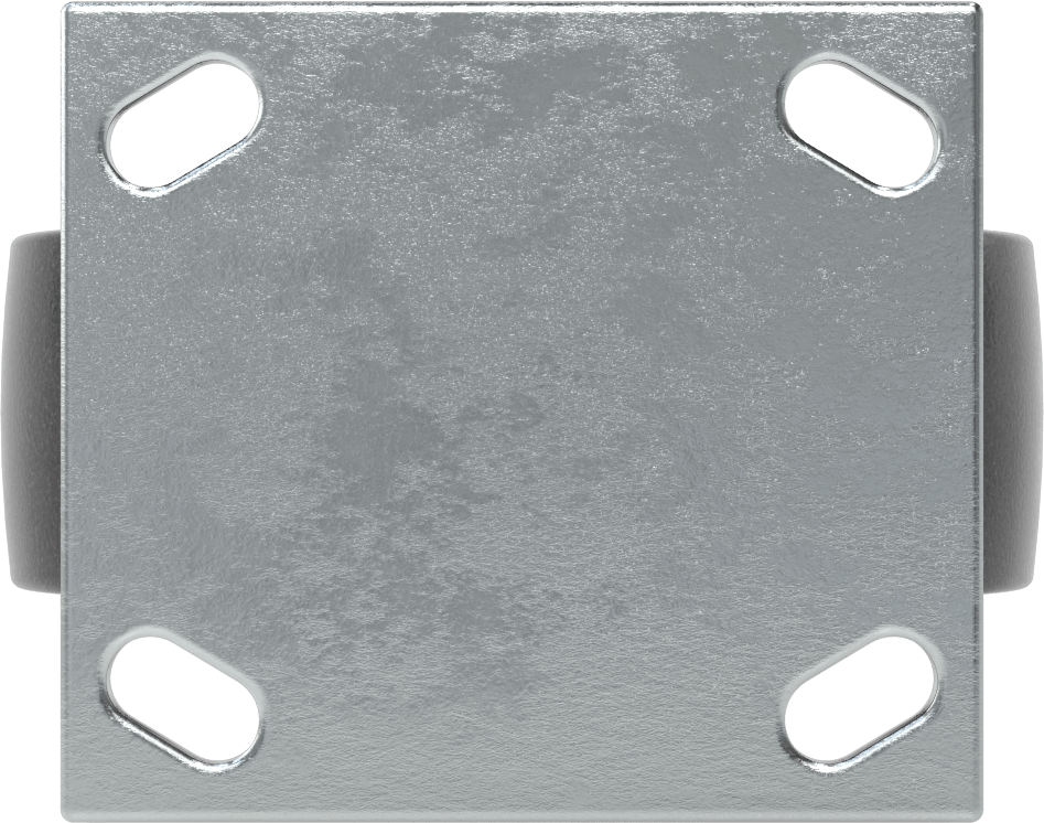 4-1/2“ x 4” Montaj Plakalı Samson Tekerlek, 6" Çaplı Polipropilen Tekerlekli Sert, Koruyuculu Rulman