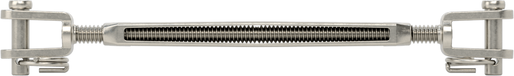316 Paslanmaz Çelik Gerdirme - Kaldırma Amaçlı Değil, Çatal-Çatal, 300 lbs. Kapasite, 5-1/4" Geri Çekilmiş Uzunluk