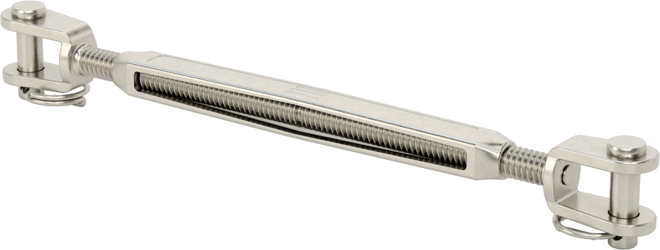 316 Paslanmaz Çelik Gerdirme - Kaldırma Amaçlı Değil, Çatal-Çatal, 400 lbs. Kapasite, 6-1/4" Geri Çekilmiş Uzunluk