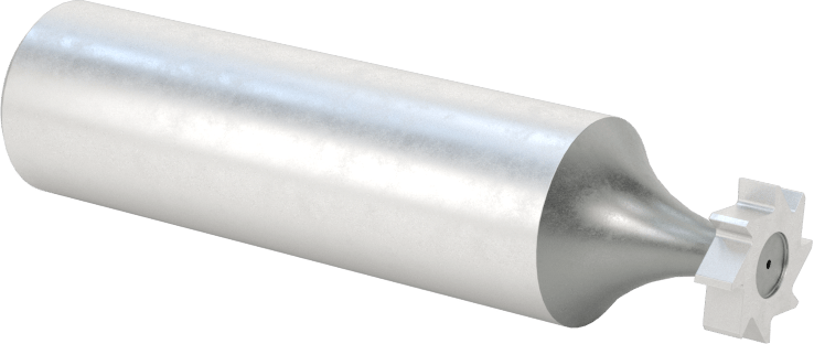 Anahtar Yuvası Uçlu Freze, Yüksek Hızlı Çelik, 3/8“ Çap x 3/32” Kalınlık Freze