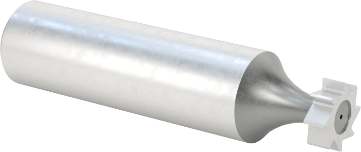 Anahtar Yuvası Uçlu Freze, Yüksek Hızlı Çelik, 3/8“ Çap x 1/8” Kalınlık Freze