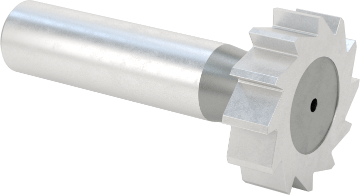 Anahtar Yuvası Uçlu Freze, Yüksek Hızlı Çelik, 1-1/8“ Çap x 5/16” Kalınlıkta Freze
