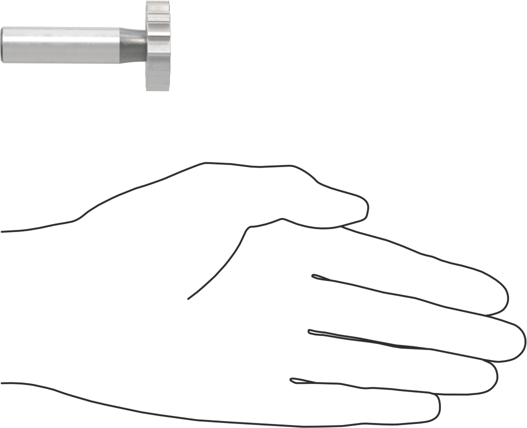 Anahtar Yuvası Uçlu Freze, Yüksek Hızlı Çelik, 1-1/4“ Çap x 5/16” Kalınlık Freze