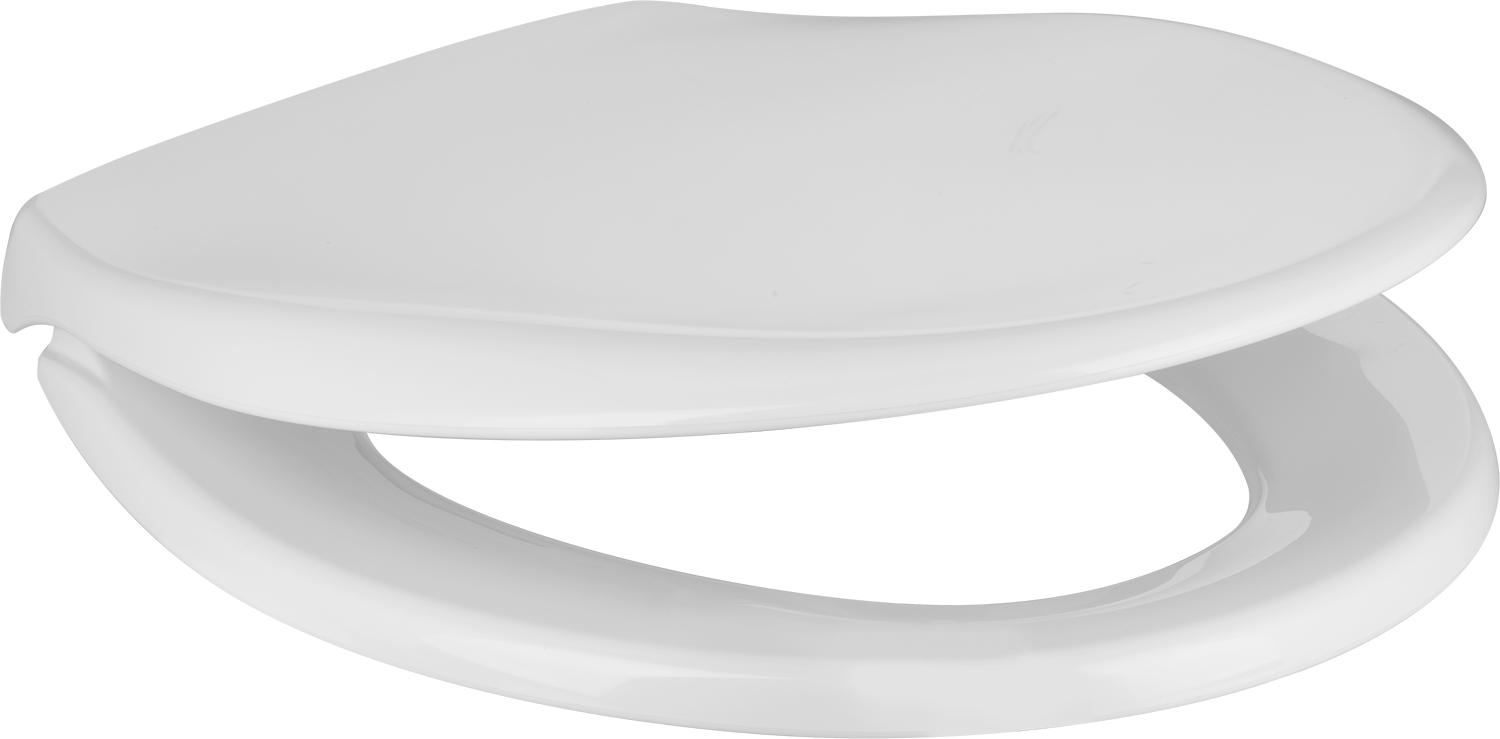 Tuvalet Kapağı, Yuvarlak, 16-1/2" Uzunluk, 14-3/8" Genişlik