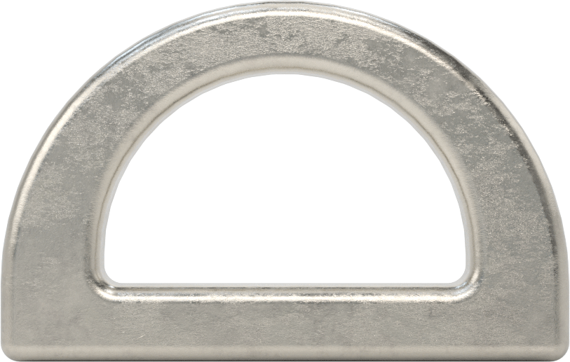 316 Paslanmaz Çelik D-Halkası, 5/16" Kalınlık, 7/8" İç Uzunluk