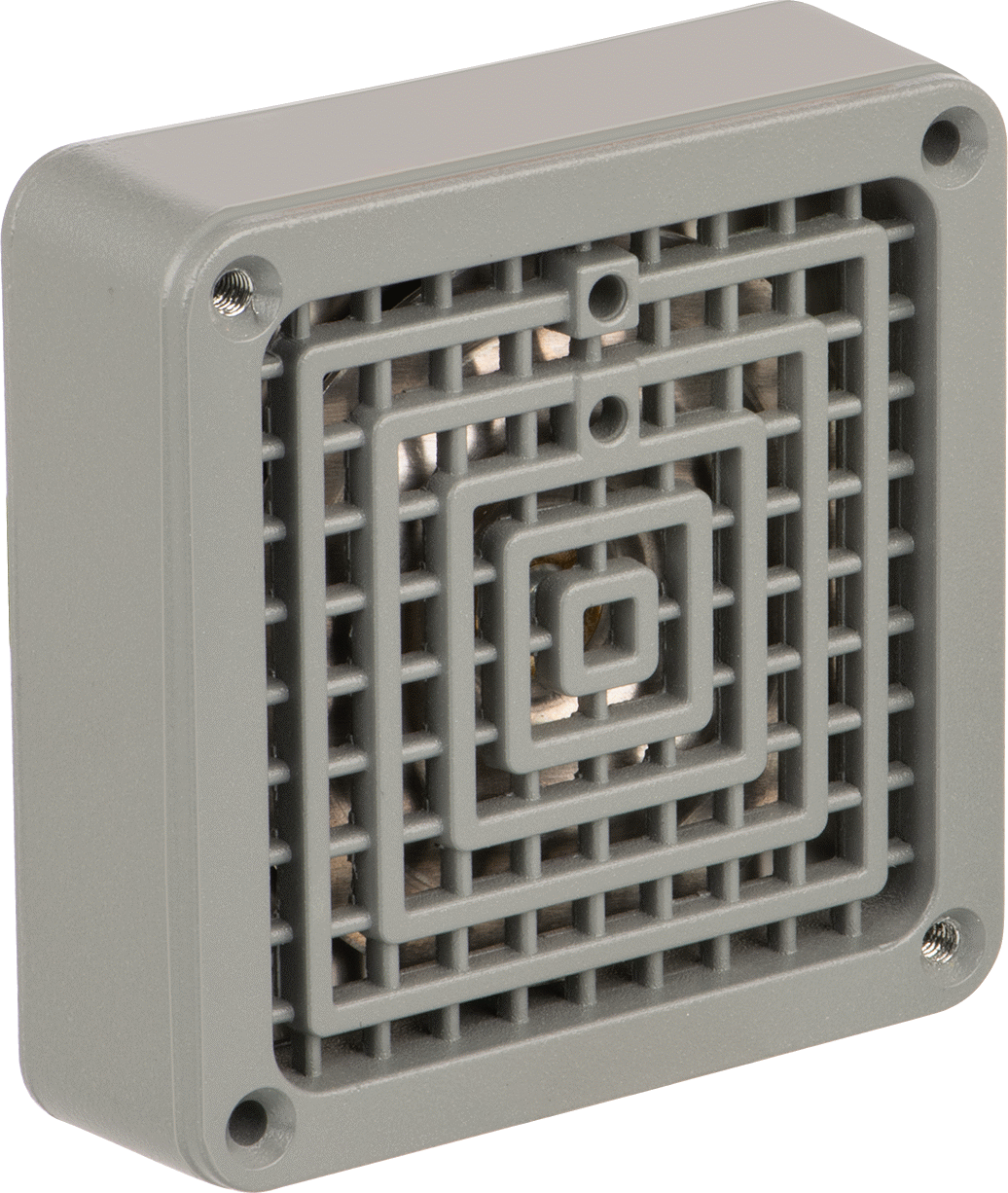 Yıkanabilir Buzzer, Korna, 24V AC, 6“ Genişlik x 4-1/2” Yükseklik