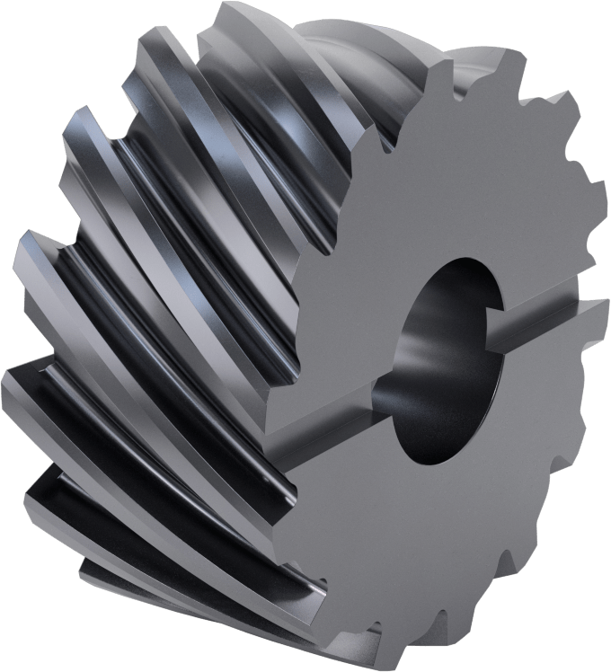 Yüzey Freze Bıçağı, AlTiN Kaplamalı Yüksek Hızlı Çelik, 2-1/4" Freze Kalınlığı, 4-1/2" Freze Çapı