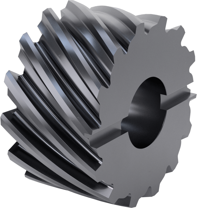 Yüzey Freze Bıçağı, AlTiN Kaplamalı Yüksek Hızlı Çelik, 4" Freze Çapı, 14 Diş