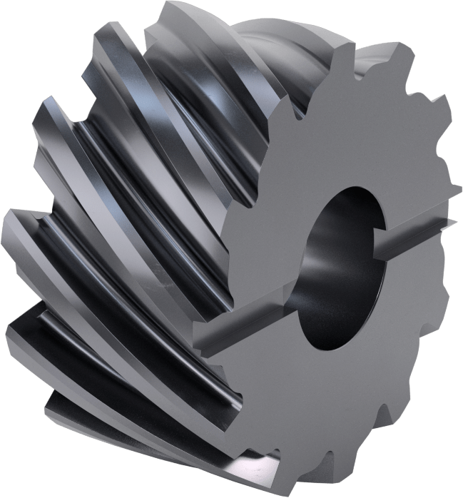 Yüzey Freze Bıçağı, AlTiN Kaplamalı Yüksek Hızlı Çelik, 1-7/8" Freze Kalınlığı, 3-1/2" Freze Çapı