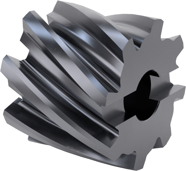 Yüzey Freze Bıçağı, AlTiN Kaplamalı Yüksek Hızlı Çelik, 1-1/4" Freze Kalınlığı, 1-1/2" Freze Çapı