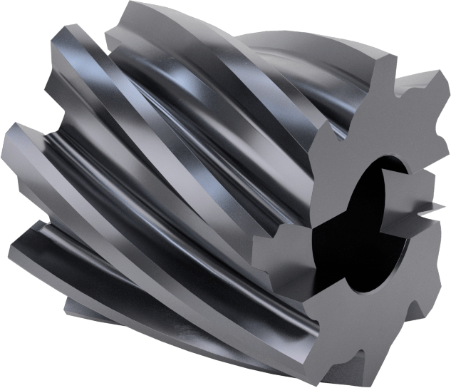 Yüzey Freze Bıçağı, AlTiN Kaplamalı Yüksek Hızlı Çelik, 1-1/2" Freze Kalınlığı, 1-1/4" Freze Çapı