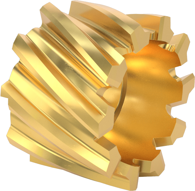 Yüzey Freze Bıçağı, TiN Kaplamalı Yüksek Hızlı Çelik, 1-1/2" Freze Kalınlığı, 2-1/4" Freze Çapı