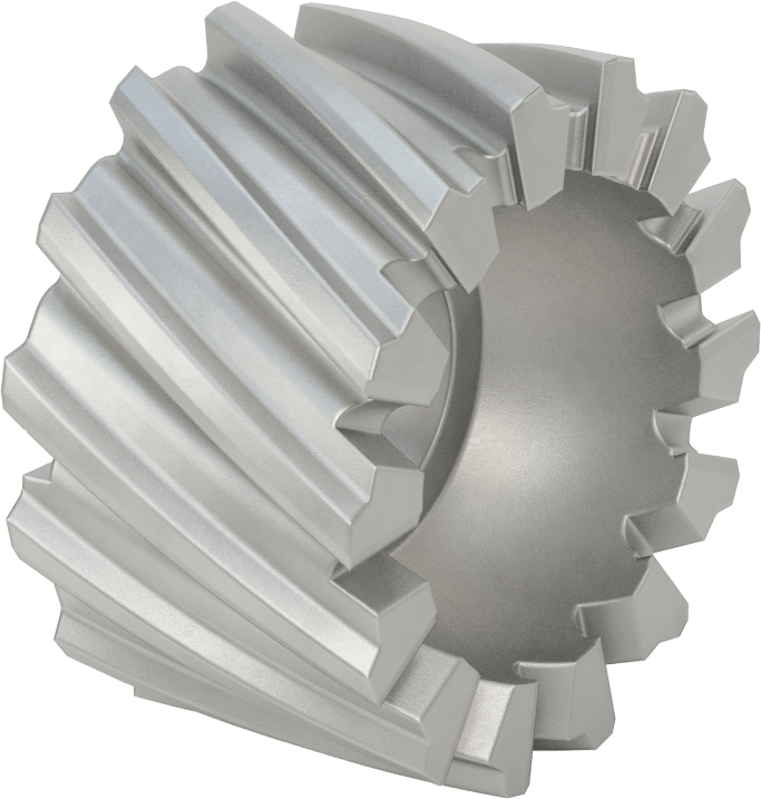 Yüzey Freze Bıçağı, Kobalt Çelik, 2-1/4" Freze Kalınlığı, 4" Freze Çapı, 14 Diş
