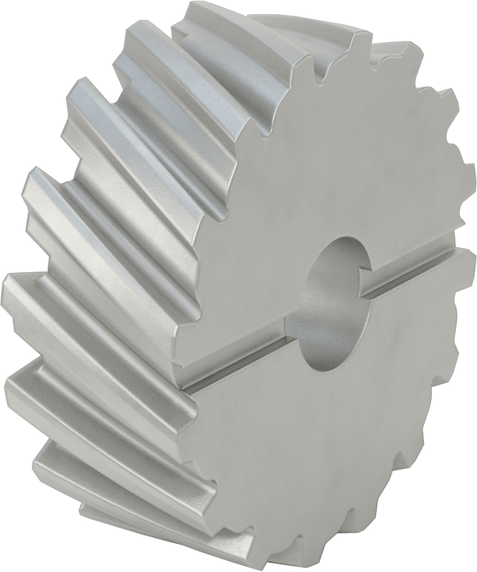 Yüzey Freze Bıçağı, Kobalt Çelik, 2-1/4" Freze Kalınlığı, 6" Freze Çapı