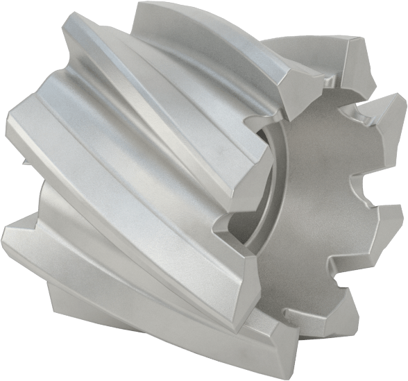 Yüzey Freze Bıçağı, Kobalt Çelik, 1" Fabrika Kalınlığı, 1-1/4" Freze Çapı