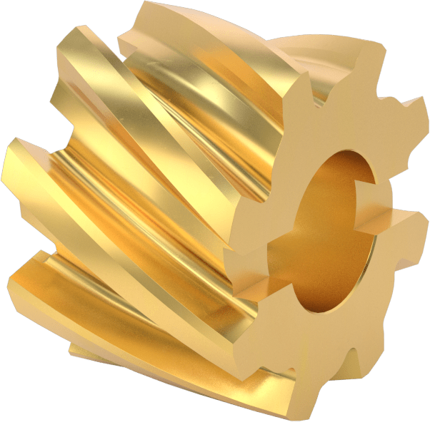 Yüzey Freze Bıçağı, TiN Kaplamalı Kobalt Çelik, 1-1/4“ Kalınlık x 1-3/4” Çaplı Freze