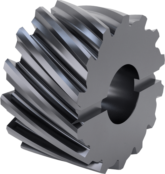 Yüzey Freze Bıçağı, AlTiN Kaplamalı Kobalt Çelik, 2-1/4" Freze Kalınlığı, 4" Freze Çapı