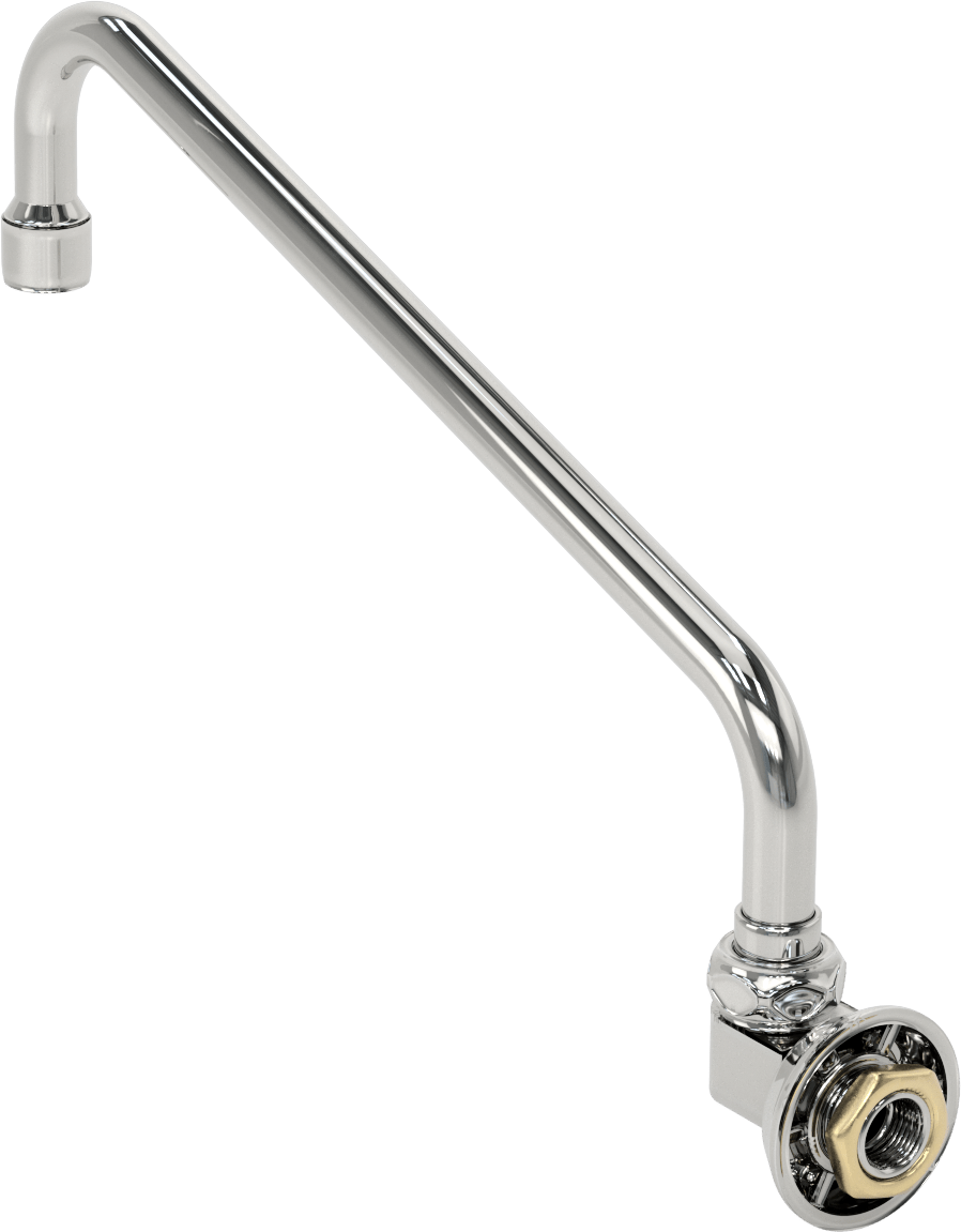 Musluk Ağzı, 3/8 NPT Dişi Arka Girişli, 12" Uzunluk
