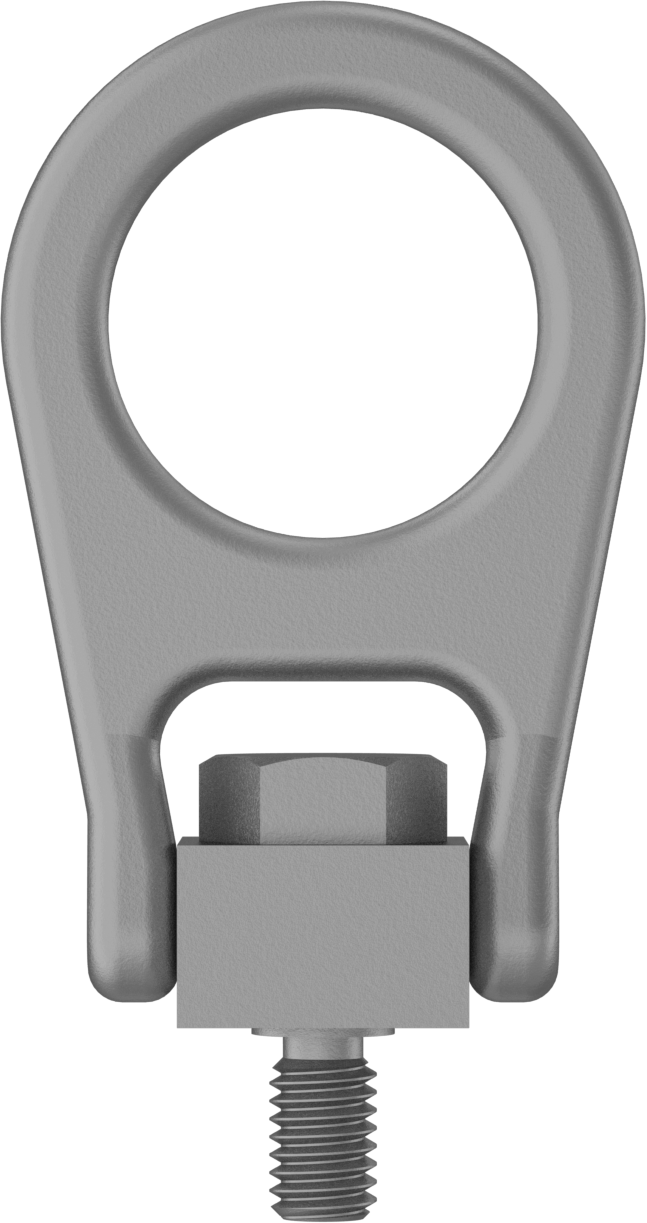 Kaldırma için Kaldırma Halkası, Dövme Çelik, 3/8"-16 Diş Boyutu, 9/16" Diş Uzunluğu