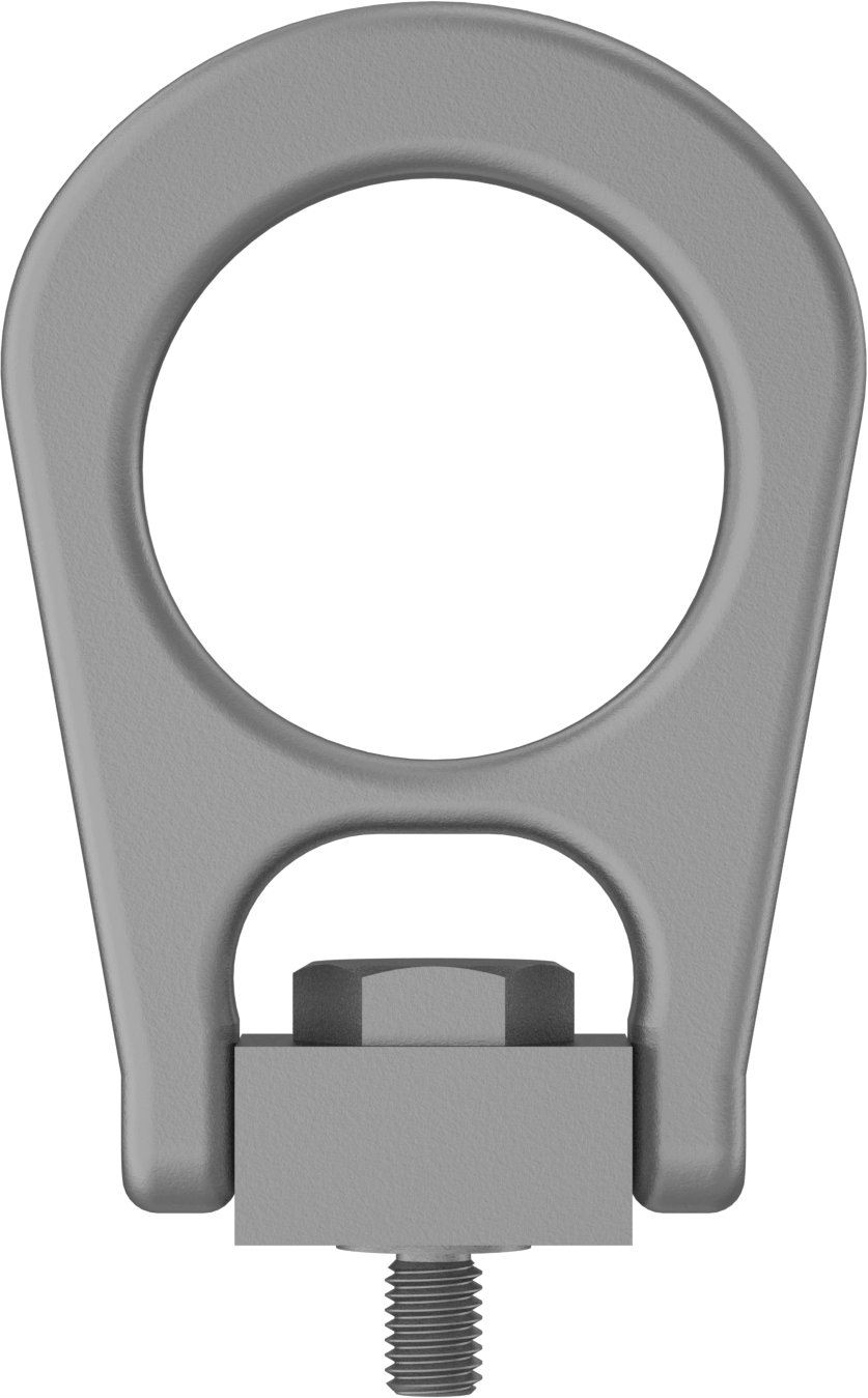 Kaldırma için Kaldırma Halkası, Dövme Çelik, 1/2"-13 Diş Boyutu, 11/16" Diş Uzunluğu