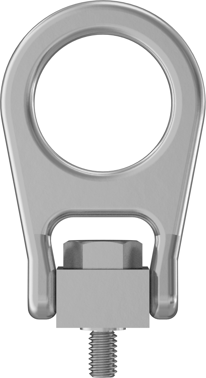 Kaldırma için Kaldırma Halkası, Dövme 17-4 PH Paslanmaz Çelik, 5/16"-18 Diş Boyutu, 1/2" Diş Uzunluğu