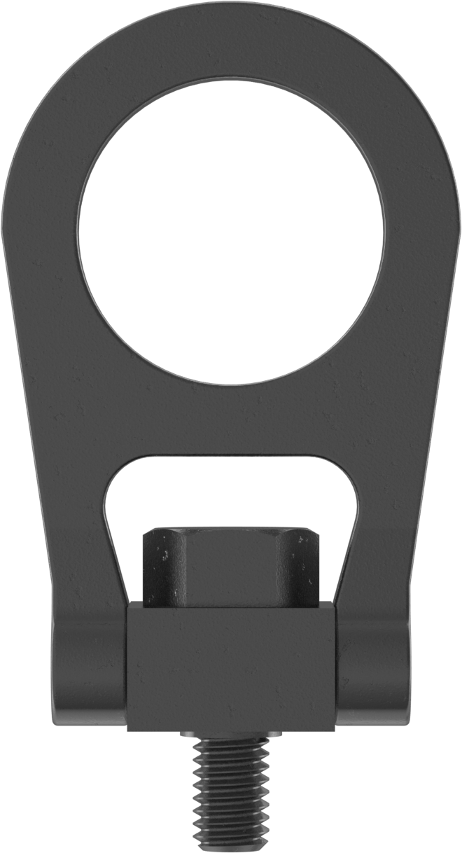 Kaldırma için Kaldırma Halkası, Dövme 17-4 PH Paslanmaz Çelik, 3/8"-16 Diş Boyutu, 9/16" Diş Uzunluğu