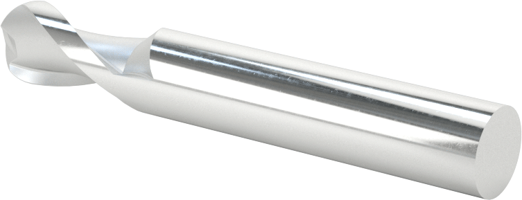 Kaplamasız Yüksek Hızlı Çelik Küresel Freze, 2 Yiv, 3/8" Freze Çapı, 2-1/2" Toplam Uzunluk