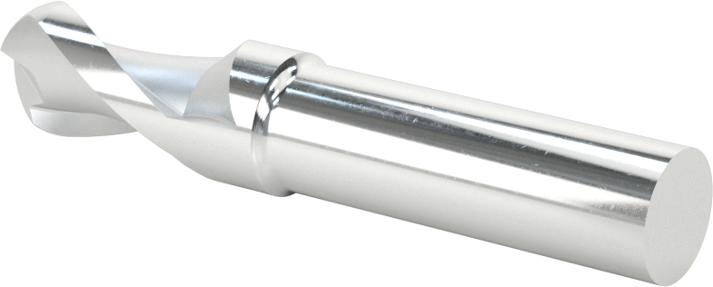 Kaplamasız Yüksek Hızlı Çelik Küresel Freze, 2 Yiv, 9/16" Freze Çapı, 3-1/16" Toplam Uzunluk