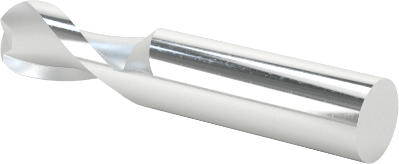Kaplamasız Yüksek Hızlı Çelik Küresel Freze, 2 Yiv, 5/8" Freze Çapı, 3-1/2" Toplam Uzunluk