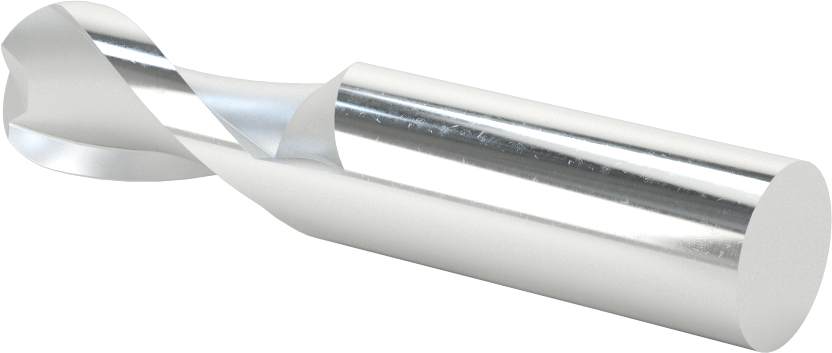 Kaplamasız Yüksek Hızlı Çelik Küresel Freze, 2 Yiv, 3/4" Freze Çapı, 3-7/8" Toplam Uzunluk