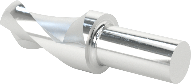 Kaplamasız Yüksek Hızlı Çelik Küresel Freze, 2 Yiv, 1-1/8" Freze Çapı, 3-7/8" Toplam Uzunluk