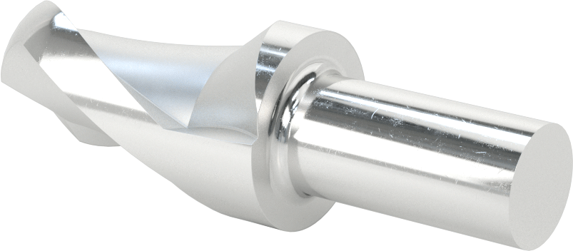 Kaplamasız Yüksek Hızlı Çelik Küresel Freze, 2 Yiv, 1-1/4" Freze Çapı, 3-7/8" Toplam Uzunluk