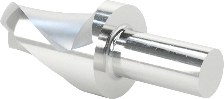 Kaplamasız Yüksek Hızlı Çelik Küresel Freze, 2 Yiv, 1-1/2" Freze Çapı, 3-7/8" Toplam Uzunluk