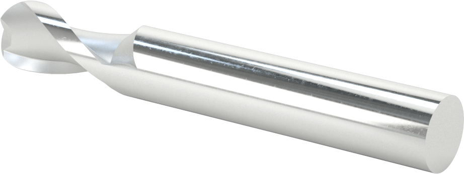 Kaplamasız Yüksek Hızlı Çelik Küresel Freze, 2 Yiv, 3/4" Freze Çapı, 5-3/8" Toplam Uzunluk