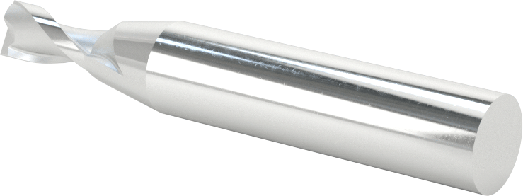 Kaplamasız Yüksek Hızlı Çelik Kare Uçlu Freze, 2 Yiv, 15/64" Freze Çapı, 1/2" Uzunlukta Kesim, 2-5/16" Toplam Uzunluk