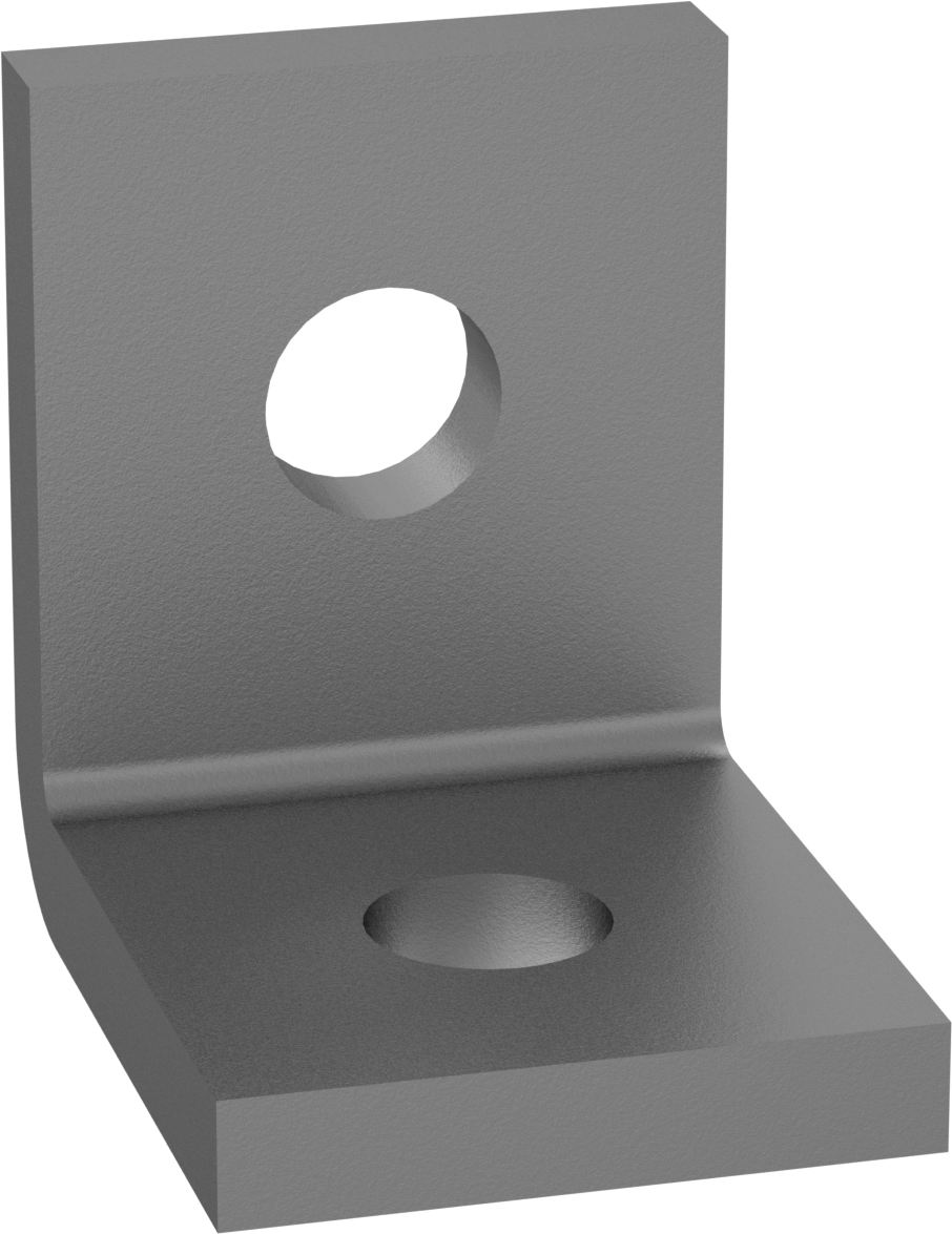 Dişli Çubuk Duvar Montajı, 5/8“-11 ve 5/8”-18 Diş Boyutu için, Çelik