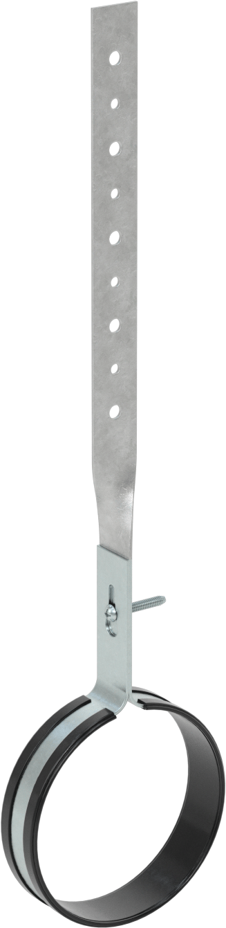 Kayış Montajlı Sıkıştırma Askısı, Galvanizli Çelik Kayışlı, 4-1/2" ID
