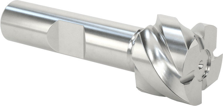 Kaplamasız Kare Uçlu Freze, Kobalt Çelik, 4 Kanallı, 7/8" Freze Çapı, 2-5/8" Toplam Uzunluk