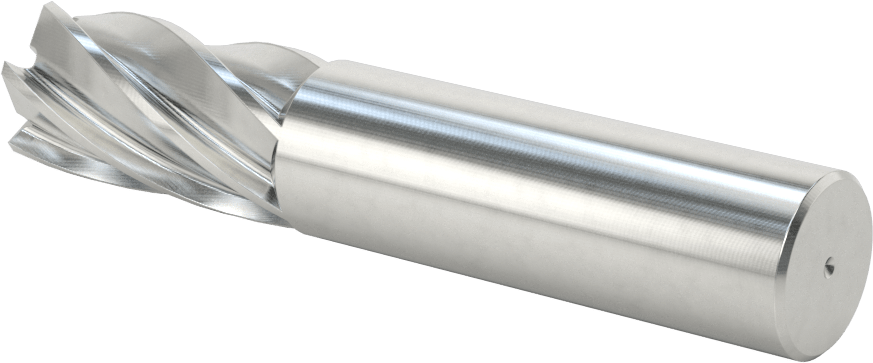 Kaplamasız Kare Uçlu Freze, Kobalt Çelik, 6 Yivli, 3/4" Freze Çapı, 3-7/8" Toplam Uzunluk